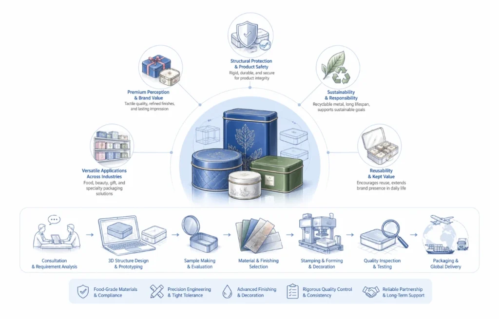 Why Mr.Tin.Box is commercially relevant for premium packaging programs