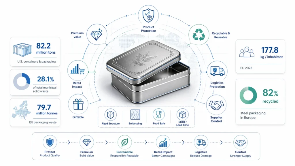 Why the right custom metal tin packaging affects business performance