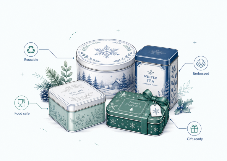 Custom Metal Tin Packaging Ideas for Holiday Gifts and Seasonal Campaigns