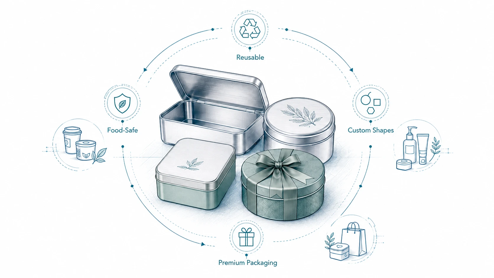 Custom Metal Tin Packaging Solutions for Promotional and Retail Products