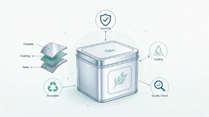 Food Grade Custom Tin Box Packaging: Materials, Coatings, and Safety Considerations