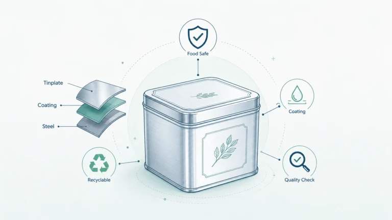 Food Grade Custom Tin Box Packaging: Materials, Coatings, and Safety Considerations