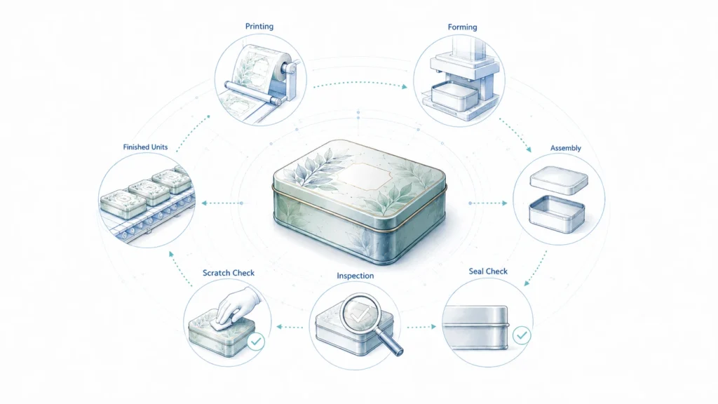 How to Order a Custom Tin Box from Concept Design to Mass Production
