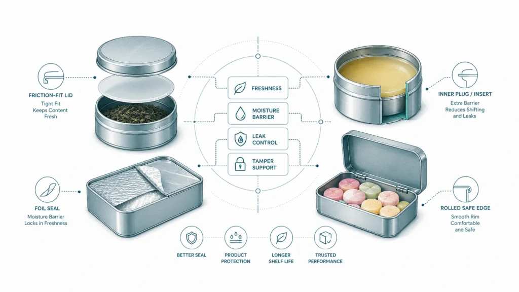 Metal Tins with Lids: How to Choose the Right Structure for Your Product Metal Tins with Lids: How to Choose the Right Structure for Your Product