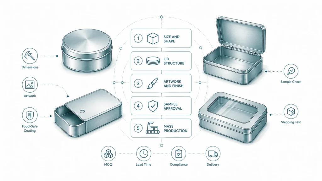 Metal Tins with Lids: How to Choose the Right Structure for Your Product Metal Tins with Lids: How to Choose the Right Structure for Your Product
