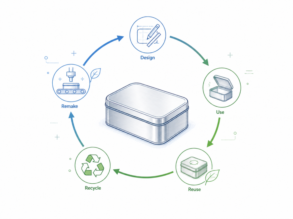 Sustainable Custom Metal Packaging: Why Tin Boxes Support Circular Packaging Goals