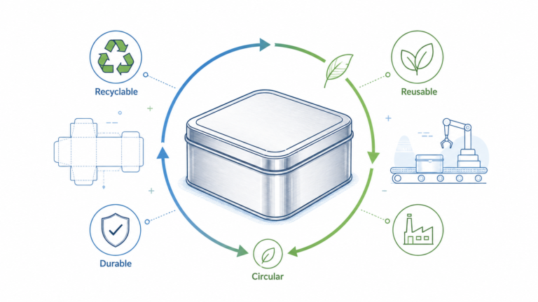 Sustainable Custom Metal Packaging: Why Tin Boxes Support Circular Packaging Goals
