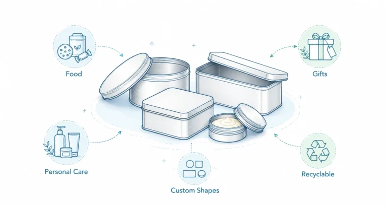 Tin Containers with Lids: Packaging Options for Food, Gifts, and Personal Care Tin Containers with Lids: Packaging Options for Food, Gifts, and Personal Care