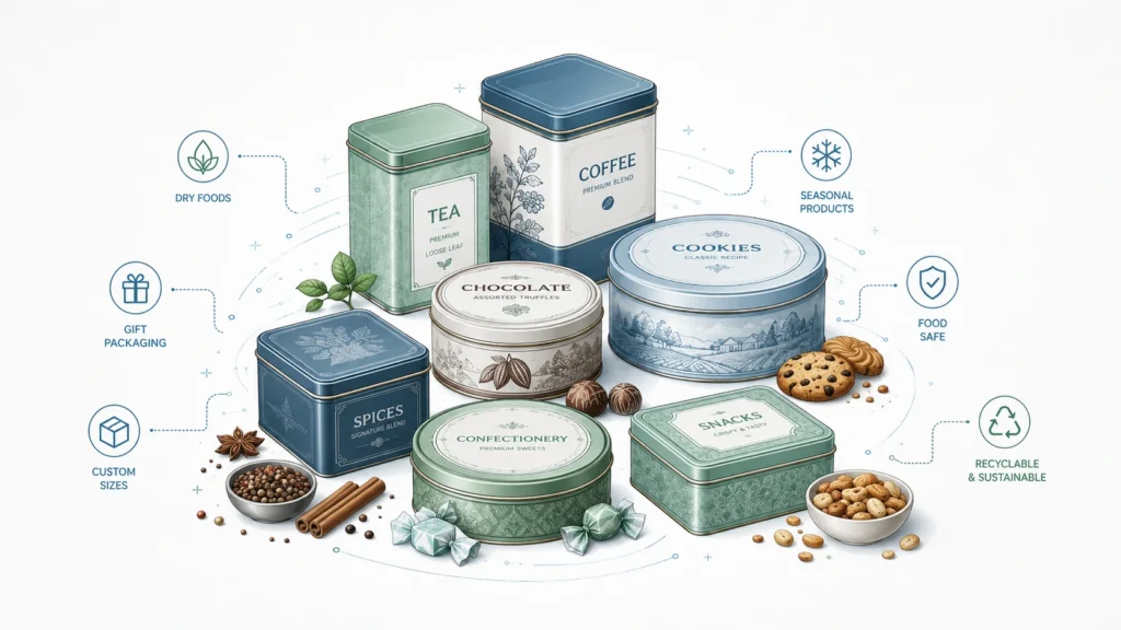 Food Tins for Packaging: How Metal Tins Protect Food Products and Improve Shelf Appeal Food Tins for Packaging: How Metal Tins Protect Food Products and Improve Shelf Appeal