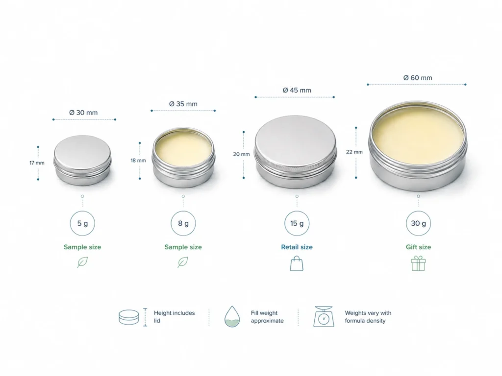 Metal Lip Balm Tin Packaging: Sizes, Coatings, and Branding Options Metal Lip Balm Tin Packaging: Sizes, Coatings, and Branding Options