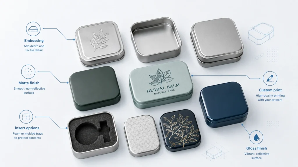Mini Tins for Packaging: Small Metal Boxes for Samples, Candy, Lip Balm, and Gifts Mini Tins for Packaging: Small Metal Boxes for Samples, Candy, Lip Balm, and Gifts