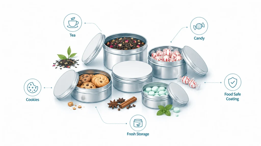Round Tin Containers with Lids: Best Uses for Food, Beauty, and Gift Packaging Round Tin Containers with Lids: Best Uses for Food, Beauty, and Gift Packaging