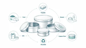 Round Tin Containers with Lids: Best Uses for Food, Beauty, and Gift Packaging