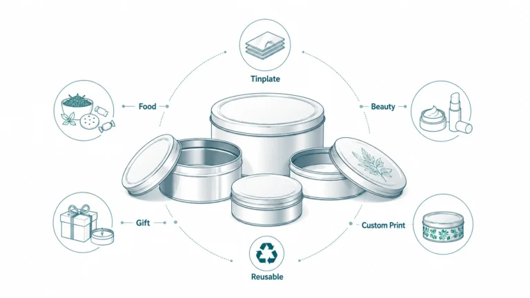 Round Tin Containers with Lids: Best Uses for Food, Beauty, and Gift Packaging Round Tin Containers with Lids: Best Uses for Food, Beauty, and Gift Packaging
