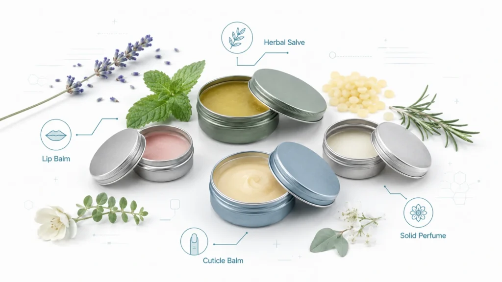 Salve Tins: Custom Metal Packaging for Balms, Skincare, and Wellness Products Salve Tins: Custom Metal Packaging for Balms, Skincare, and Wellness Products