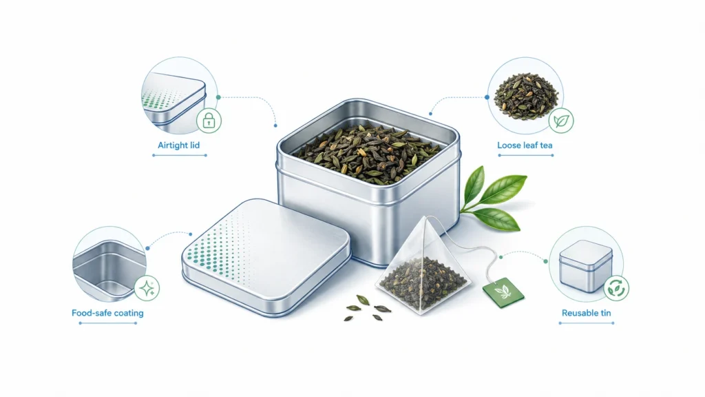 Square Metal Tins: Packaging Ideas for Tea, Candy, Cosmetics, and Gifts Square Metal Tins: Packaging Ideas for Tea, Candy, Cosmetics, and Gifts