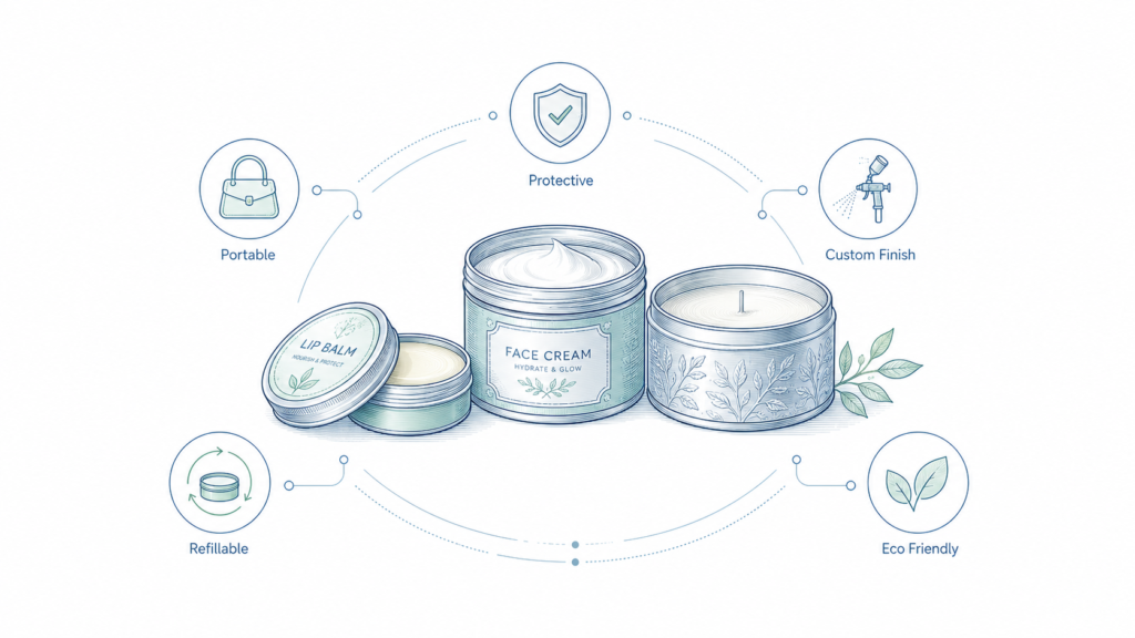 Tin Packaging Guide: Why Brands Use Metal Tins for Food, Gifts, and Cosmetics Tin Packaging Guide: Why Brands Use Metal Tins for Food, Gifts, and Cosmetics
