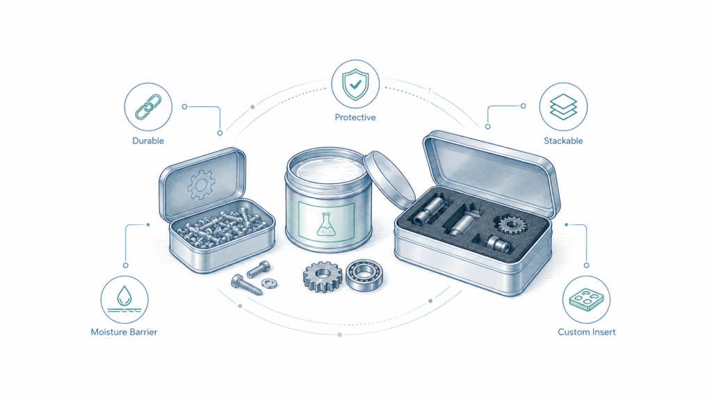 Tin Packaging Guide: Why Brands Use Metal Tins for Food, Gifts, and Cosmetics Tin Packaging Guide: Why Brands Use Metal Tins for Food, Gifts, and Cosmetics