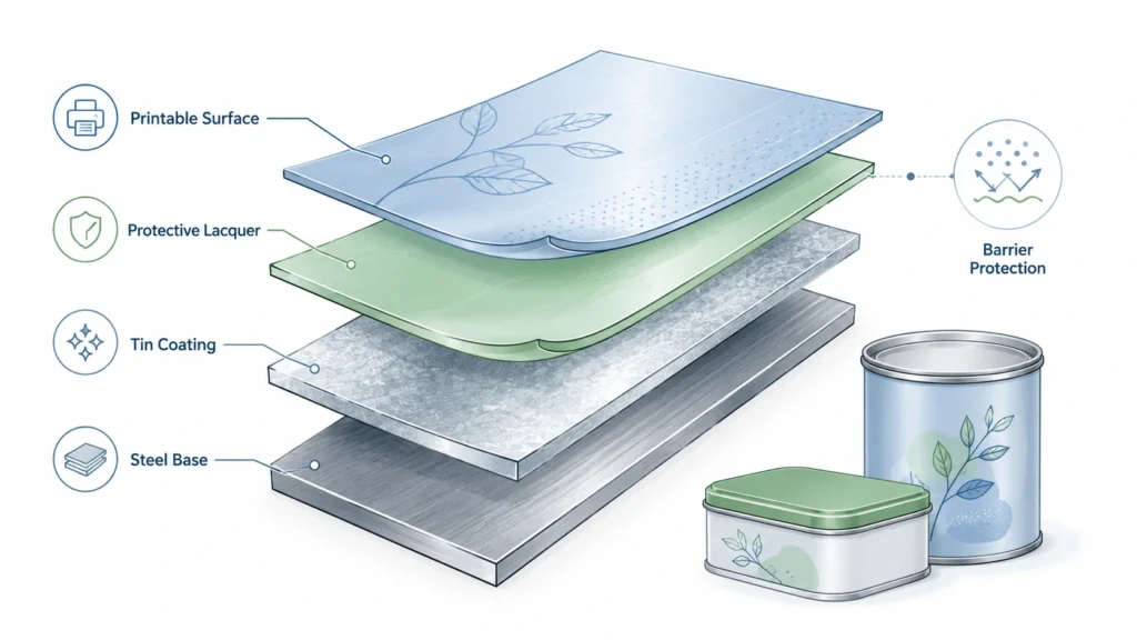 Tinplate Packaging Explained: Material, Coating, Printing, and Food Safety Tinplate Packaging Explained: Material, Coating, Printing, and Food Safety