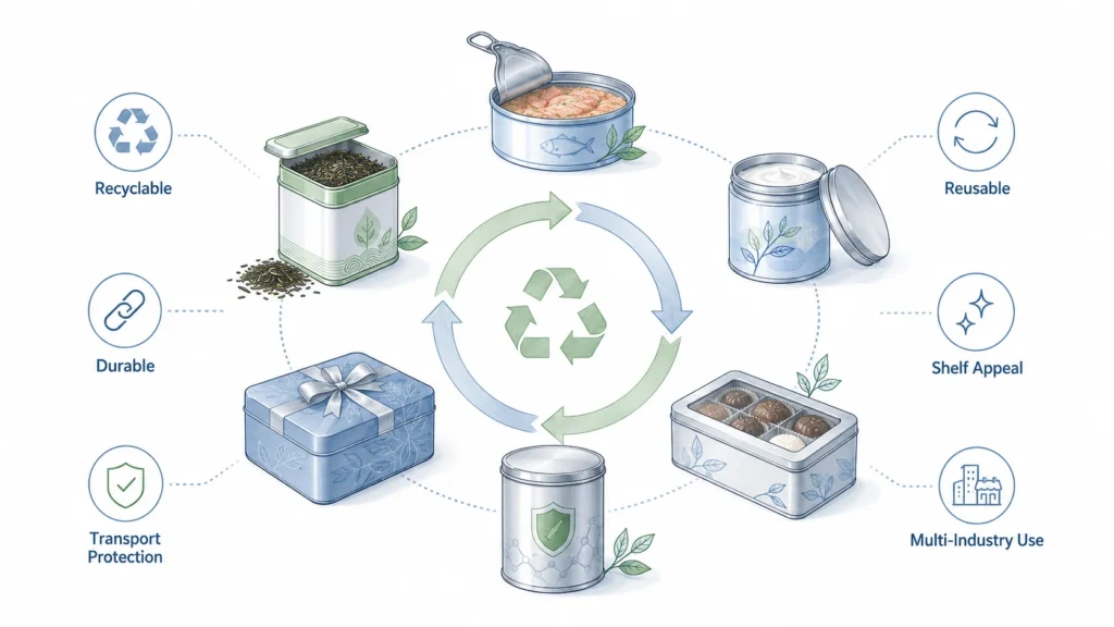 Tinplate Packaging Explained: Material, Coating, Printing, and Food Safety Tinplate Packaging Explained: Material, Coating, Printing, and Food Safety