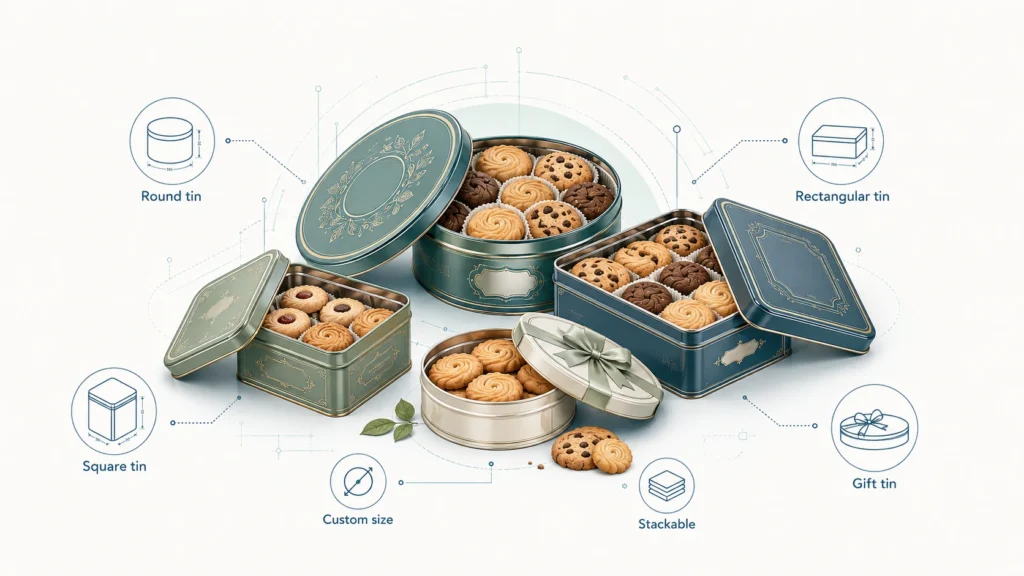 Wholesale Cookie Tins: How to Choose Custom Metal Packaging for Bakery Brands Wholesale Cookie Tins: How to Choose Custom Metal Packaging for Bakery Brands