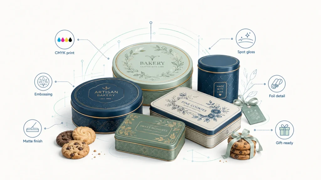 Wholesale Cookie Tins: How to Choose Custom Metal Packaging for Bakery Brands Wholesale Cookie Tins: How to Choose Custom Metal Packaging for Bakery Brands