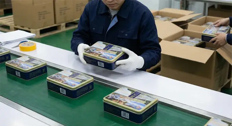 Tin Box Manufacturer vs Trading Company: How to Distinguish Between Them via Factory Verification tin box inspection