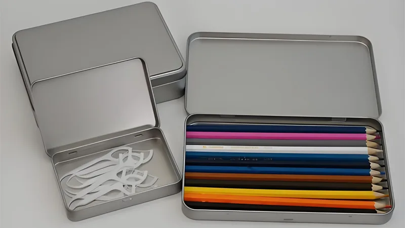 Metal pencil box, durable