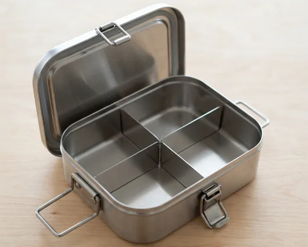 Custom Metal Tin Lunch Boxes  Compartments and Closures