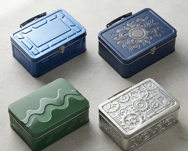 Custom Metal Tin Lunch Boxes Surface Treatment