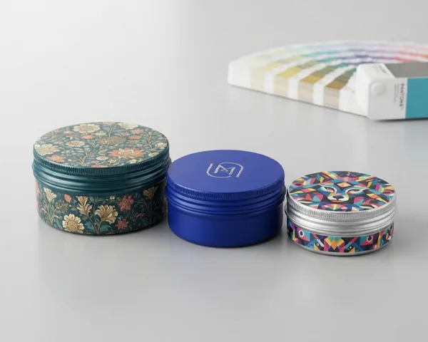 Custom Printed Lip Balm Tin with Screw Lid