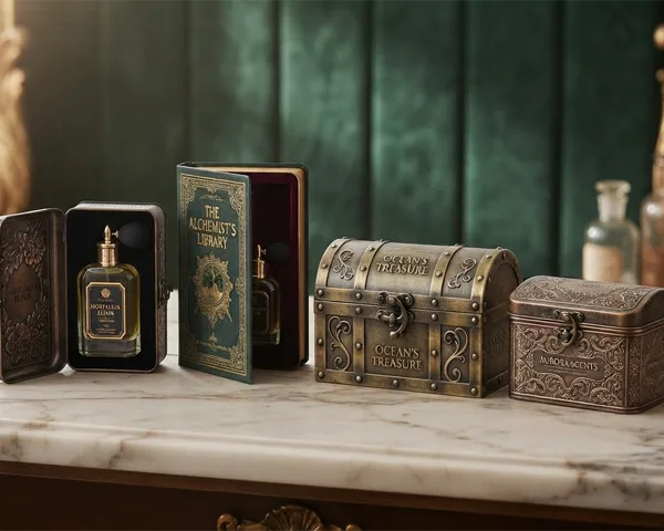 Customized vintage perfume box