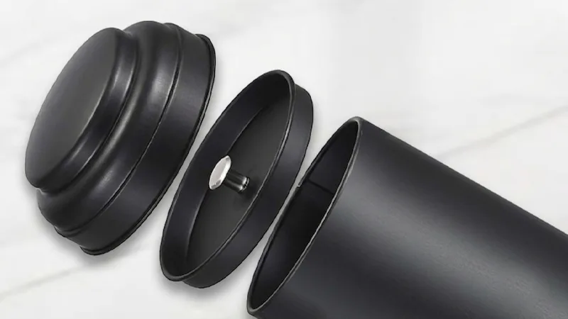 Double-Lid Airtight metal tea tin