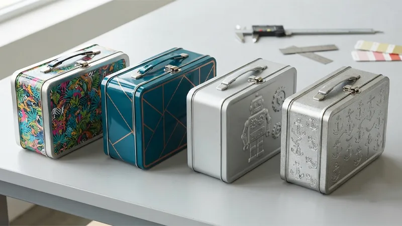 Metal Tin Lunch Boxes Surface Printing