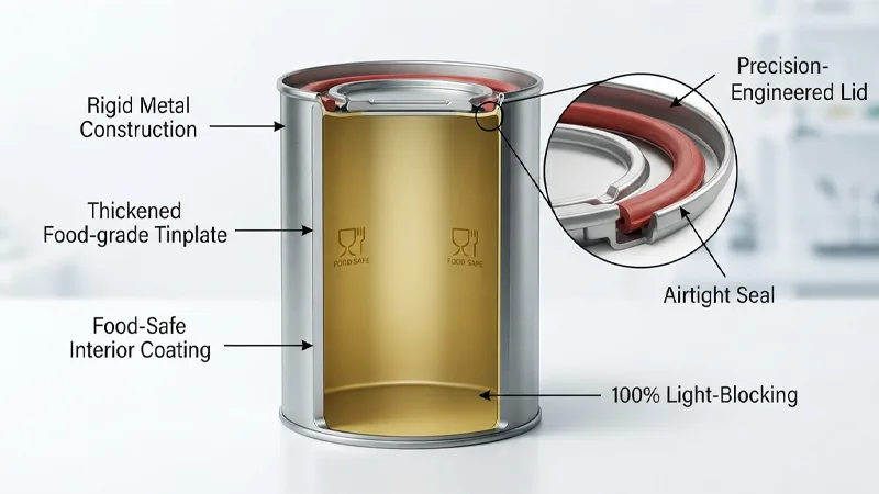 Premium Whisky Tin box
