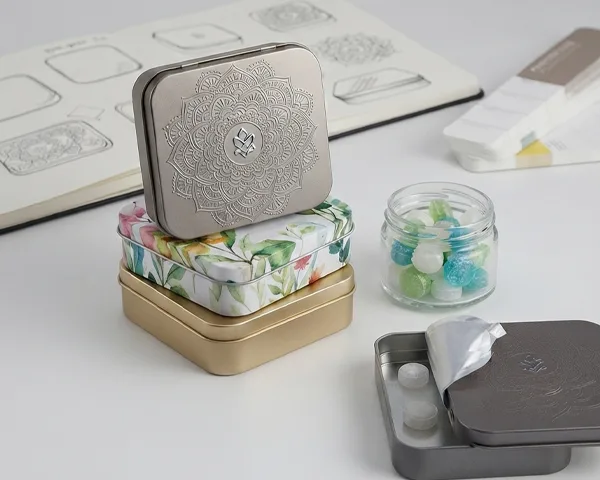 Square Mint Tin Turnkey OEM