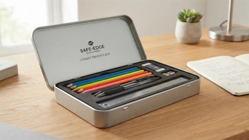 Tin Pencil Box Multi-functional