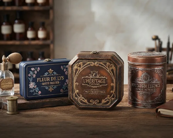 Vintage perfume box surface treatment process