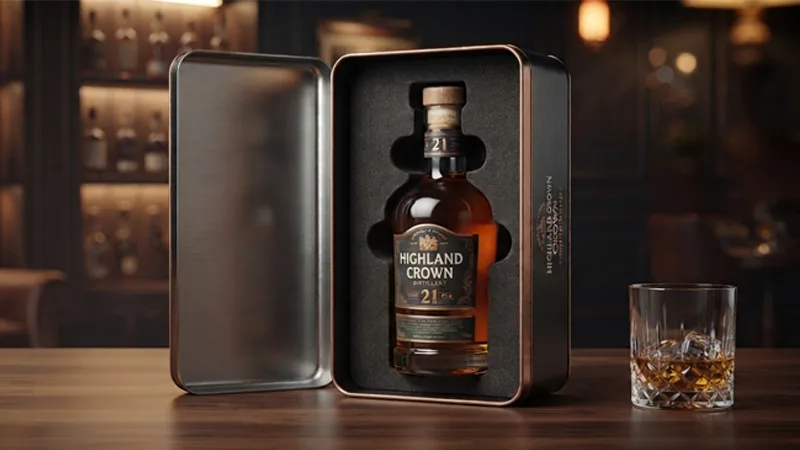 Whisky Tin Canister Exclusive Interior Protection