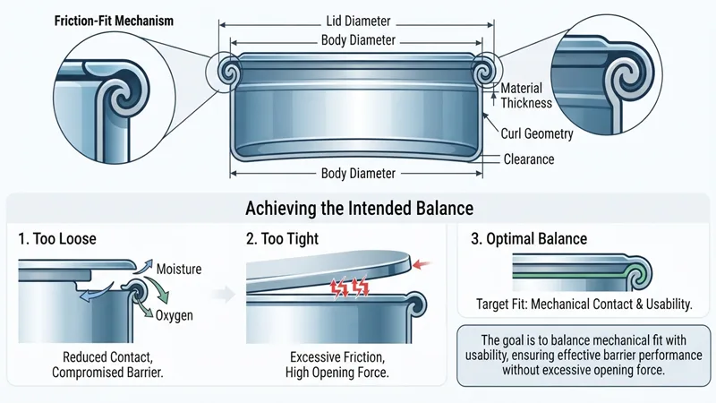 Closure Design and Tin Packaging Barrier Performance