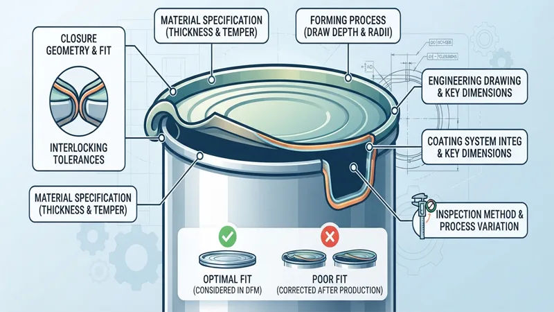 DFM Considerations for Tin Packaging Lid Design