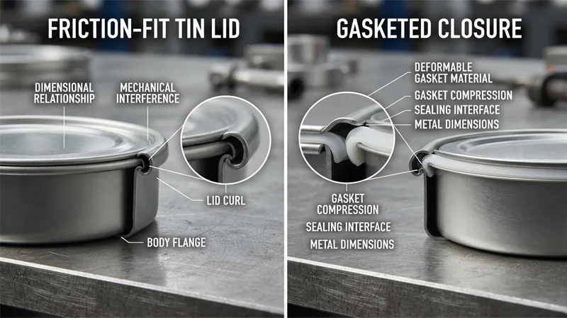Friction-Fit Tin Lid vs Gasketed Closure