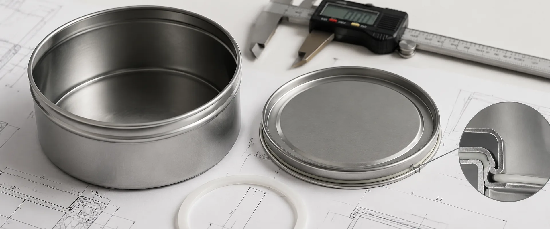 Tin Packaging Lid Fit