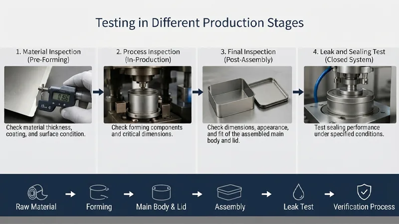 Tin packaging validation
