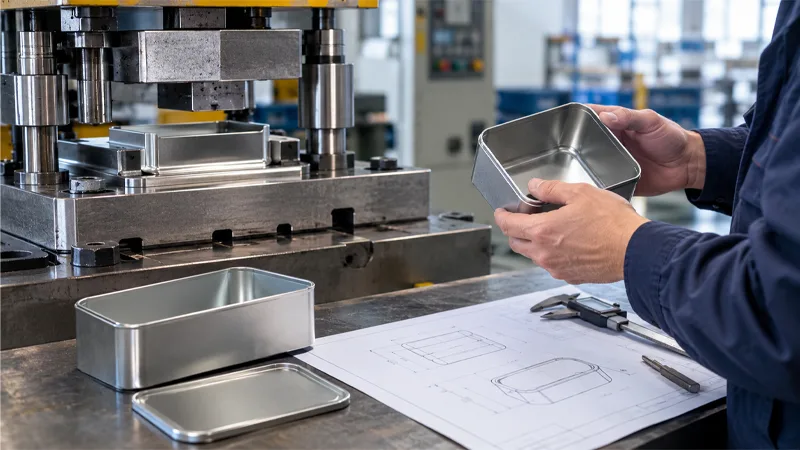 custom metal tin tooling