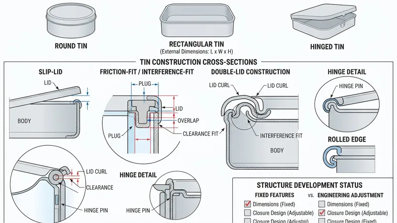 the Tin Packaging Structure
