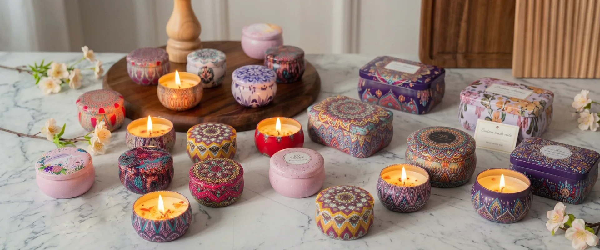 Custom Tin Boxes for Candle Packaging