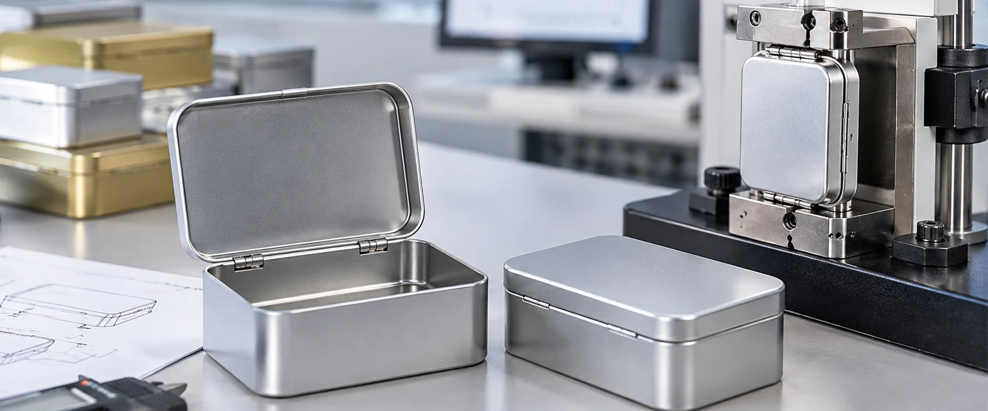 Hinged Tin Boxes